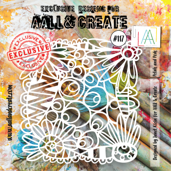 AALL and Create Petals & Pods Stencil - Schablone 6x6