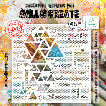 AALL and Create Lotza Trianglz Stencil - Schablone 6x6