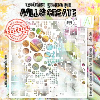 AALL and Create Lotza Dotz Stencil - Schablone 6x6