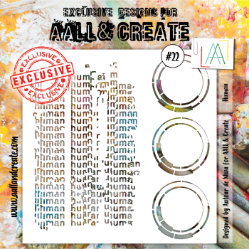 AALL and Create Human Stencil - Schablone 6x6