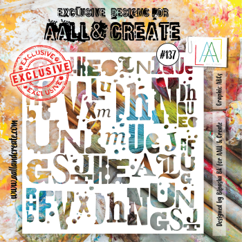 AALL and Create  Graphic ABCs  Stencil - Schablone 6x6