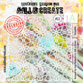 AALL and Create Florastella Stencil - Schablone 6x6
