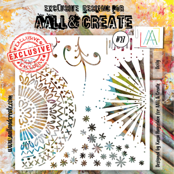 AALL and Create Doily Stencil - Schablone 6x6