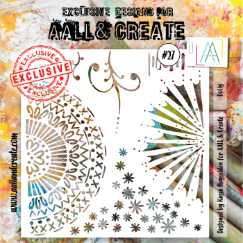 AALL and Create  Doily  Stencil - Schablone 6x6