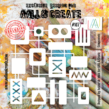 AALL and Create Components Stencil - Schablone 6x6