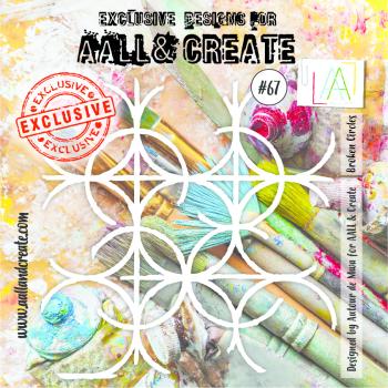 AALL and Create Broken Circles Stencil - Schablone 6x6