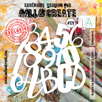 AALL and Create Alphanumeric Stencil - Schablone 6x6
