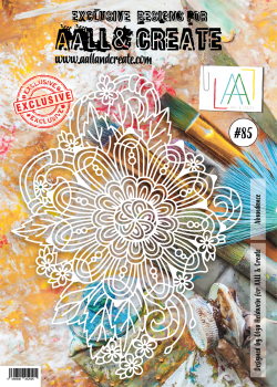 AALL and Create Abundance Stencil - Schablone A4