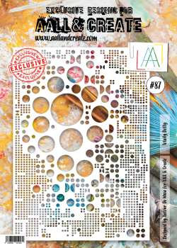 AALL and Create Totally Dotty Stencil - Schablone A4