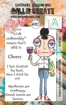 AALL and Create Boozer Dee Stamps - Stempel A7
