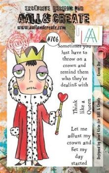 AALL and Create Queen Dee Stamps - Stempel A7