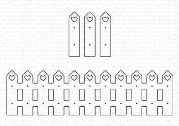 My Favorite Things Die-namics "Heartfelt Fence" | Stanzschablone | Stanze | Craft Die