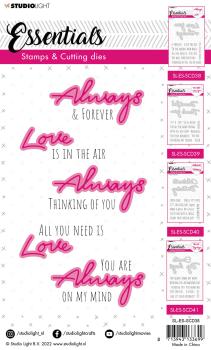 Studio Light -  Stempel mit Stanze Always Love 
