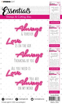 Studio Light -  Stempel mit Stanze Always Love 