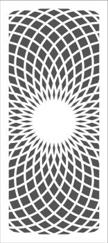 The Crafters Workshop Circular Rings   Slimline Stencil - Schablone 4x9"