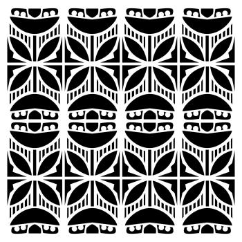 The Crafters Workshop Deco Stripes   Stencil - Schablone 6x6"