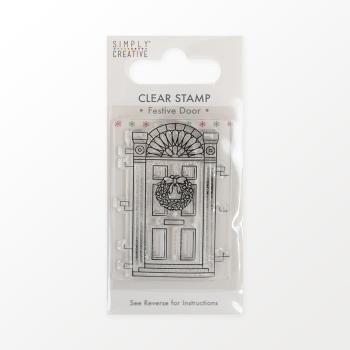 Simply Creative Festive Door Clear Stamp 