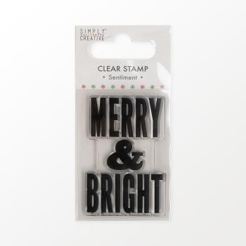 Simply Creative  Merry & Bright  Clear Stamp 