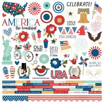 Simple Stories -  Stories America the Beautiful  - Cardstock Sticker 