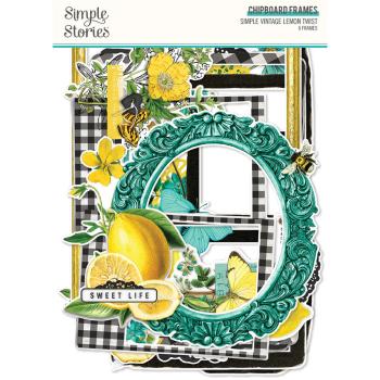 Simple Stories - Simple Vintage Lemon Twist Chipboard Frames  