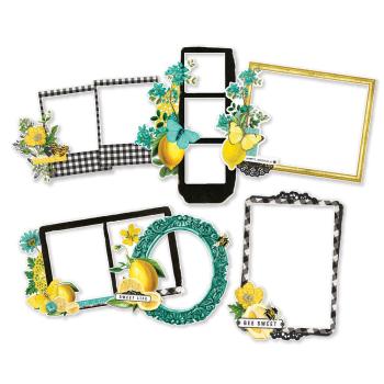 Simple Stories - Simple Vintage Lemon Twist Chipboard Frames  