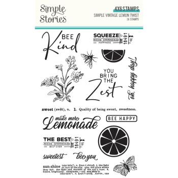 Simple Stories -  Simple Vintage Lemon Twist - Clearstamp - Stempel