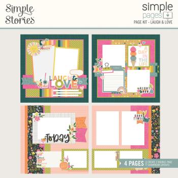 Simple Stories  Simple Pages Kit Laugh & Love  Simple Pages Kit - Bits & Pieces