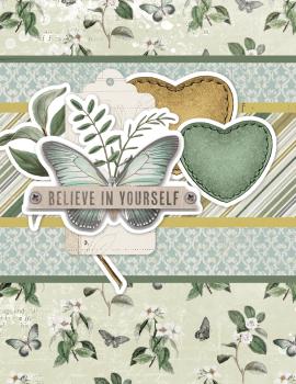Simple Stories  Simple Cards Kit Rise & Shine  Simple Cards Kit - Bits & Pieces