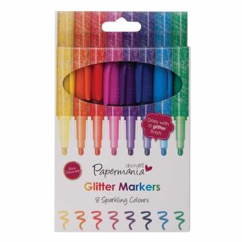 Papermania Glitter Markers - Glitzerstifte 8 Stück