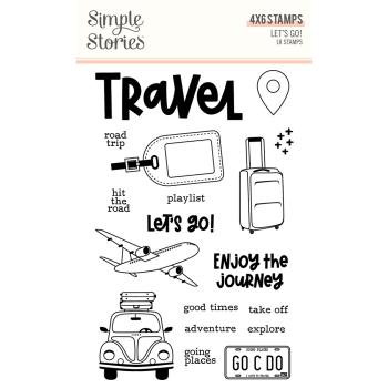 Simple Stories - Let's Go! - Clearstamp - Stempel