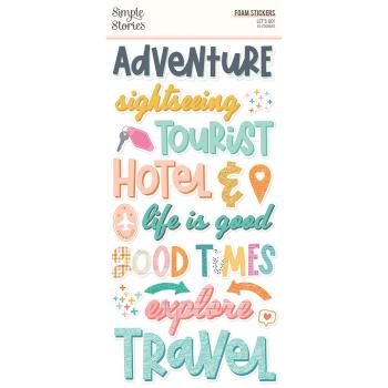 Simple Stories - Let's Go! - Foam Stickers 