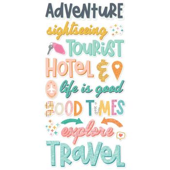Simple Stories -  Let's Go!  - Foam Stickers 