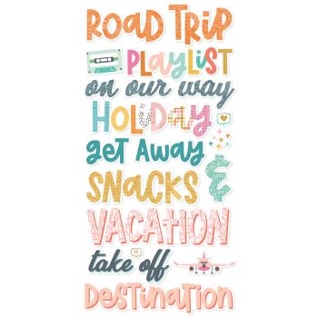 Simple Stories -  Let's Go!  - Foam Stickers 