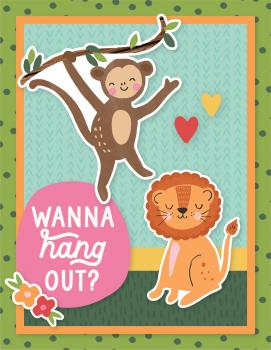 Simple Stories  Into the Wild  Simple Cards Kit - Bits & Pieces