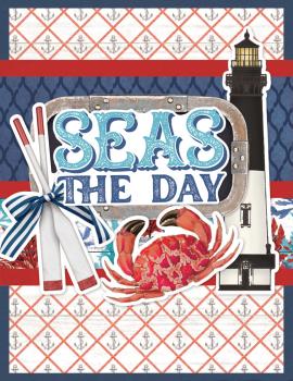 Simple Stories  Vintage Seas  Simple Cards Kit - Bits & Pieces