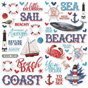Simple Stories - Vintage Seas  - Foam Stickers 