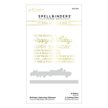 Spellbinders Hotfoil Plate - Birthday Unboxing Glimmer