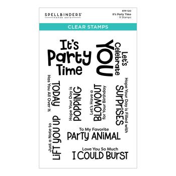 Spellbinders Stempelset - "It's Party Time" - Silikonstempel
