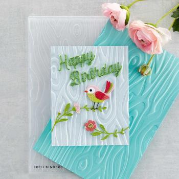 Spellbinders Embossingfolder "Knock on Wood 3D" - Prägefolder