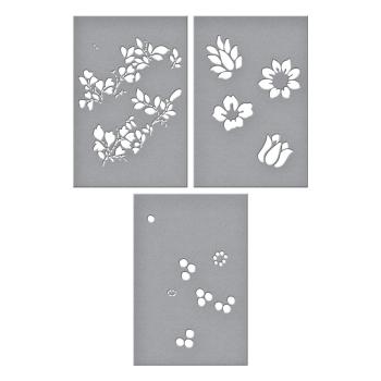 Spellbinders Stencil "Layered Vintage Floral" - Schablone