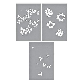 Spellbinders Stencil "Layered Vintage Floral" - Schablone