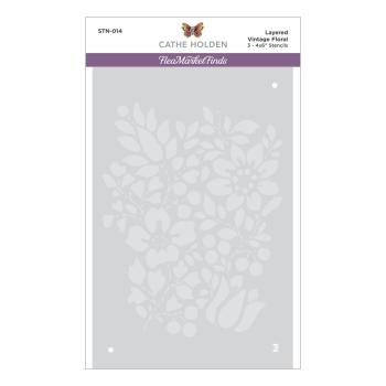 Spellbinders Stencil "Layered Vintage Floral" - Schablone