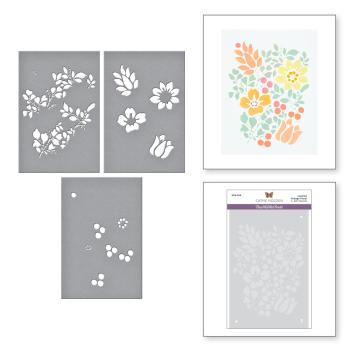 Spellbinders Stencil "Layered Vintage Floral" - Schablone