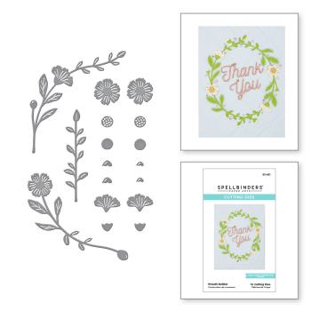 Spellbinders Dies "Wreath Builder Etched" Stanzschablonen