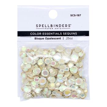 Spellbinders Sequins "Bisque Opalescent Faceted" Pailetten