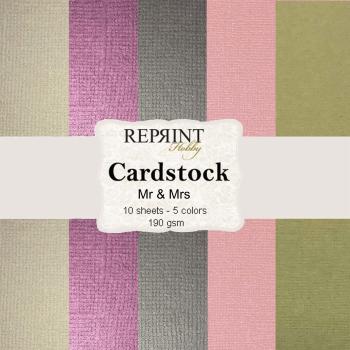 Reprint Mr & Mrs 12x12 Inch Cardstock