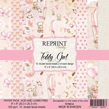 Reprint Teddy Girl 8x8 Inch Paper Pack 
