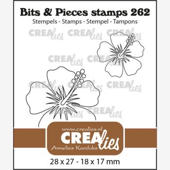 Crealies - Bits - Pieces Stempel Hibiscus  