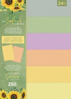Crafters Companion - The Sunflower Collection - A4 Luxury Linen Cardstock