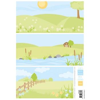 Marianne Design - Elines Hintergründe Pastellwiesen